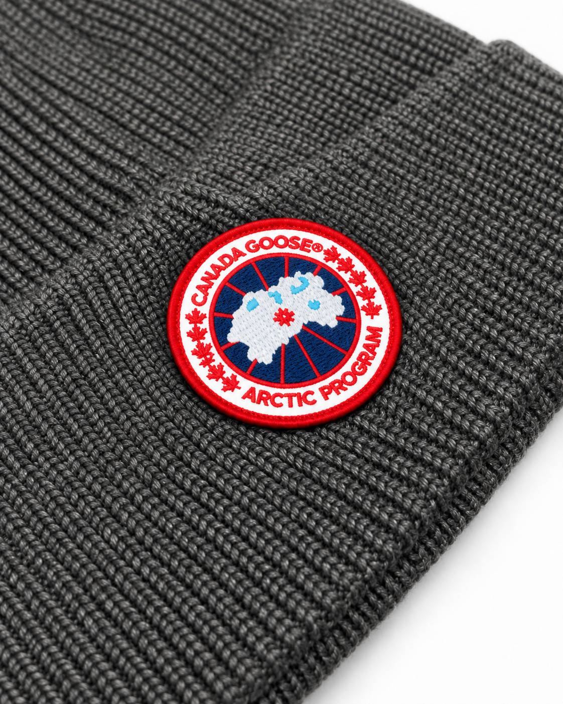 CG Merino Wool Beanie with Arctic Disc – Anthracite