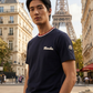 MNCLR Embroidered Logo Cotton T-Shirt - Black
