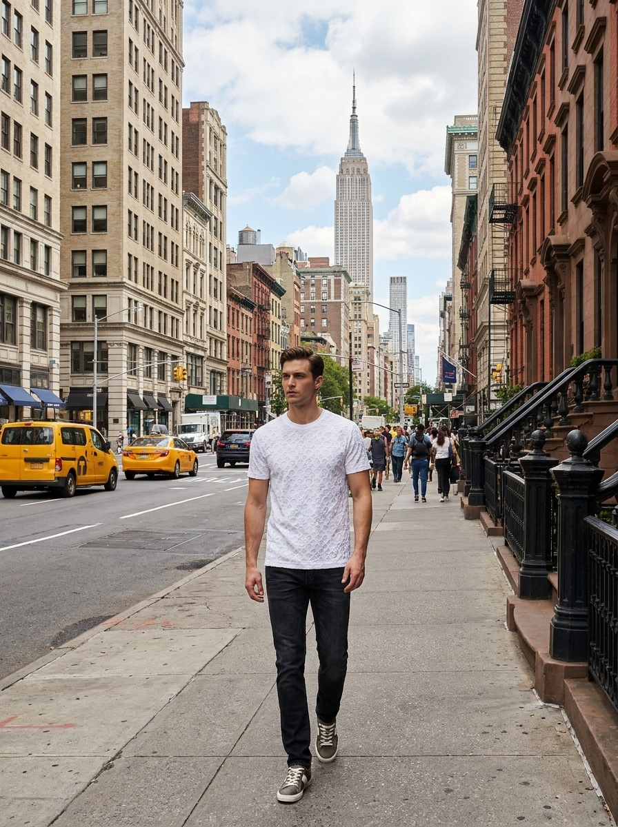 LV Monogram Short Sleeved - White View 1