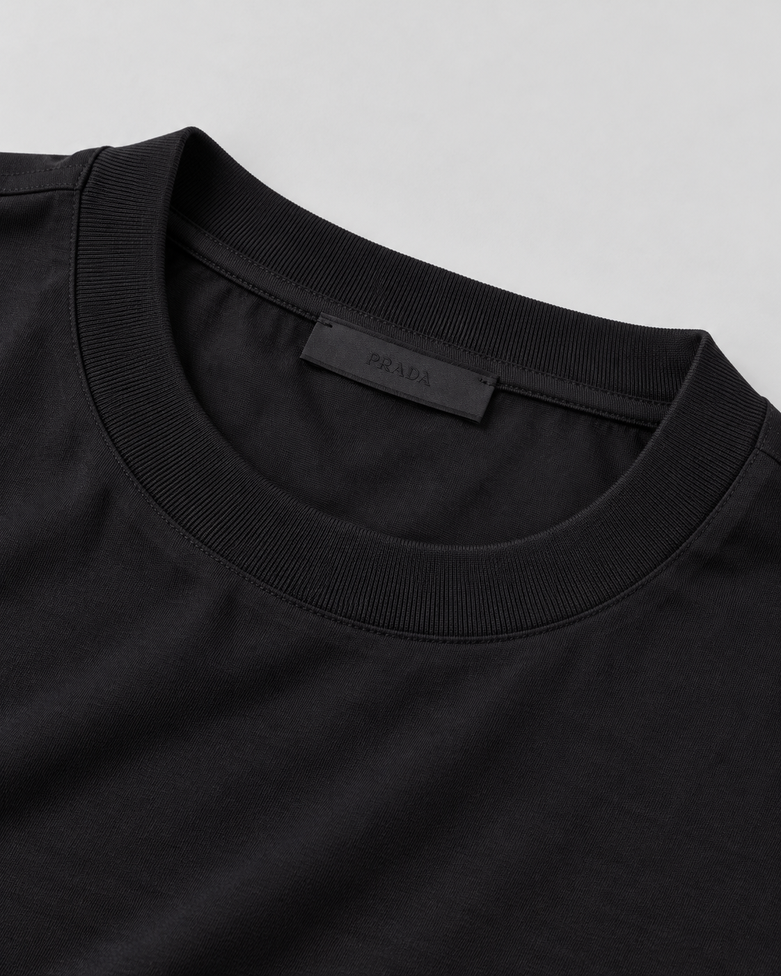 PRD Re-Nylon and Jersey T-Shirt - Black