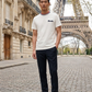 MNCLR Logo Patch Short Sleeve - White View 2