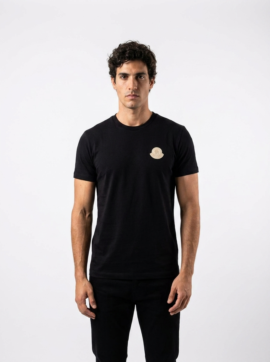 MNCLR Omkeerbaar T-Shit Met Logopatch - Black View 1