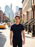 PRD Cotton T-Shirt - Dark Blue View 1