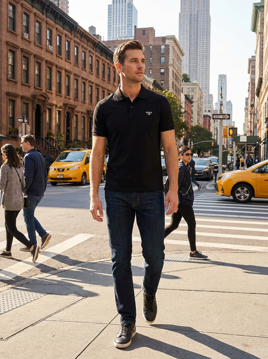 PRD Pique Polo - Black View 1