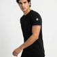 MNCLR Tricolour Trimmed Cotton T-Shirt - Black